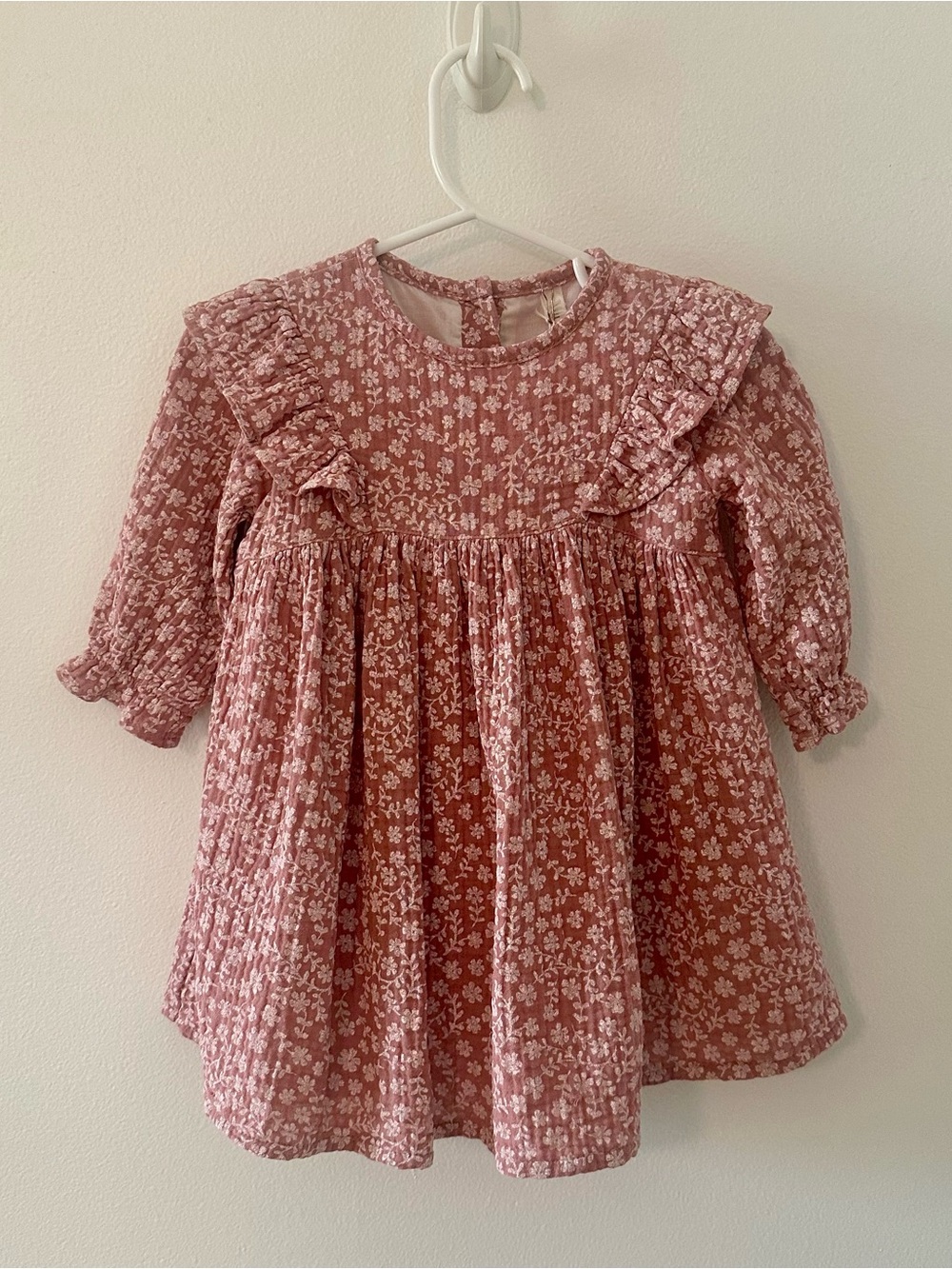 Wild Wawa Esme Dress Stardust Ditsy Floral Cotton Guaze
